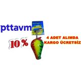 Turna Kaşığı 30 Gram Armut Model Gökkuşağı Glow Pike 30 Gr. 6,5 Cm. Metal Kaşık Sahte Yem Turna Kaşığı Ar12