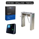 Turnike ve ZkTeco Şifre+Kart Okuyucu+Parmak İzli Spor Salonu Üye Takip Sistemi Seti