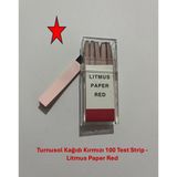Turnusol Kağıdı Kırmızı 100 Test Strip - Litmus Paper Red