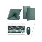 TUROTTO Galaxy Tab A9 X110 / A11 X130 İle Uyumlu Standlı Kılıf Dokunmatik Kalem ve Klavye Mouse Set