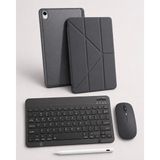 Turotto Galaxy Tab S11 Ultra Sm- X930 Ile Uyumlu Standlı Kılıf Dokunmatik Kalem ve Klavye Mouse Set - Siyah