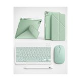 TUROTTO İPad 11.Nesil A16 / İPad 10.Nesil 10.9 ile Uyumlu Standlı Kılıf Dokunmatik Kalem ve Klavye Mouse Set