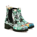 Turquoise Flowers Kısa Bot WLAS113