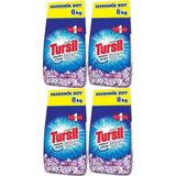 Tursil Matik Toz Çamaşır Deterjanı, 32 kg, Leylak Bahçesi, Renkli ve Beyazlar için, 4'lü Paket
