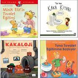 Turta Kitap / Minik Elif'in Tuvalet Eğitimi + Teo'nun Kaka Kitabı + Kakaloji + Tuna Tuvalet Eğitimine Başlıyor / Tuvalet Eğitimi Temalı 4 Kitap Set