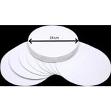 Turta Mendili / Pasta Altlığı Beyaz Yuvarlak 24 cm 10 adet