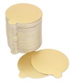 Turta Mendili / Pasta Altlığı Gold -altın Düz Kenarlı Kalın Yuvarlak 32 Cm 10 Adet