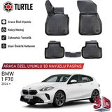 Turtle Bmw 1-Series (F70) 2024-2026 Uyumlu 3D Havuzlu Oto Paspas - Siyah