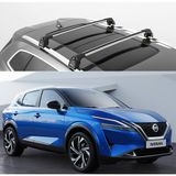 Turtle Can Carry Turtle Air-2 Silver Kit, Nissan Qashqai J12 Tavan Taşıyıcı Portbagaj, Bisiklet ve Kayak Taşıyıcı Ara Atkı Seti, Gri