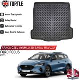 Turtle Ford Focus Estate (C519) Stationwagon 2019-2026 Uyumlu 3D Havuzlu Bagaj Havuzu