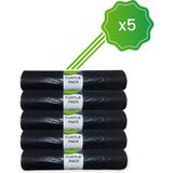 Turtle Pack Çöp Poşeti 80*110 400 gr Siyah Jumbo 5 Rulo - 80 x 110 cm