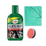 Turtle Wax Krom Ve Metal Parlatıcı 300 Ml Cila Süngeri Bez