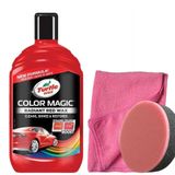 Turtle Wax Renk Yenileyici Kırmızı Cila 500 Ml + Uygulama Süngeri + 3 Bez