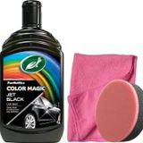 Turtle Wax Renk Yenileyici Siyah Cila 500 Ml + Uygulama Süngeri +3 Bez