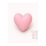TURUNÇ AKSESUAR Büyük Açık Pembe Tombul Kalp Kulp - En 6.5 Cm Boy 6 Cm Bebek Çocuk Genç Odası Dolap Mobilya Kulpu