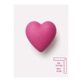 TURUNÇ AKSESUAR Büyük Koyu Pembe Tombul Kalp Kulp- En 6.5 Cm Boy 6 Cm Bebek Çocuk Genç Odası Dolap Mobilya Kulpu