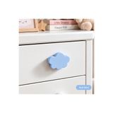 TURUNÇ AKSESUAR Mavi Bulut Kulp- En 7.5 Cm Boy 6.5 Cm Bebek Çocuk Genç Odası Dolap Çekmece Mobilya Kulpu