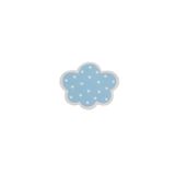TURUNÇ AKSESUAR Mavi Puantiyeli Bulut Kulp- En 7.5 Cm Boy 6.5 Cm Bebek Çocuk Genç Odası Dolap Çekmece Mobilya Kulpu