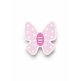TURUNÇ AKSESUAR Pembe Kelebek Kulp- En 7.5 Cm Boy 8 Cm Bebek Çocuk Genç Odası Kulpları Dolap Çekmece Mobilya Kulpu