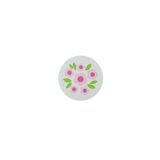 TURUNÇ AKSESUAR Pembe Pıtır Çiçek Kulp- Çap 5.5 Cm Bebek Çocuk Genç Odası Kulpları Dolap Çekmece Mobilya Kulpu