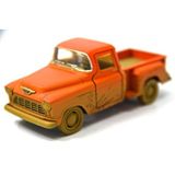Turuncu - 1955 Chevy Stepside Pick-up 1:32 Çamurlu Metal Araba