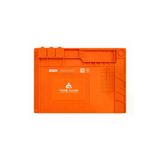 Turuncu 45x30 Cm Isıya Dayanıklı Manyetik Silikon Tamir Pedi Esnek Lehim Matı Elektronik Telefon Servis Pedi 45 X 30 Cm