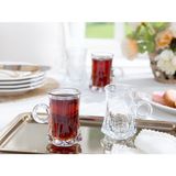 Turuncu 4'lü Cam Çay Bardağı 170 Ml, Şık ve Kullanışlı Set - Seçenek 1