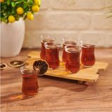 Turuncu 6'lı 115 ml Çay Bardağı, Şık ve Dayanıklı Set - Seçenek 1