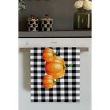 Turuncu Bal Kabağı Desenli Fırın Mutfak Havlusu 30X50CM - 30 x 50 cm