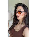 Turuncu Cat eye Küçük Çekik Kedi Hafif TRend Gözlük Aventino1 - Çok Renkli