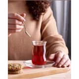 Turuncu Çay Bardağı 6'lı Set, Şık ve Kullanışlı, Yeni Model - Seçenek 1