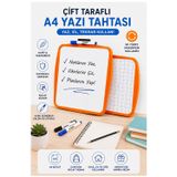Turuncu Çift Taraflı Yazı Tahtası 1 Adet Keyroad 20X30 Cm Plastik Kolay Silinebilir Beyaz Yazı Tahtası Büro Etkinlik