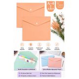 Turuncu Çıtçıtlı Dosya Pastel Renk A4 2 Adet Dosy Plastik Renkli Zarf Dosya Çıt Çıtlı Dosya Ödev Evrak Belge