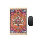 Turuncu Dekoratif Küçük Halı Mousepad
