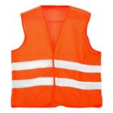 Turuncu Fosforlu Ikaz ve Reflektörlü Güvenlik Yeleği - Unisex