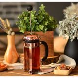 Turuncu French Press 350 Ml, Sıcak ve Lezzetli Çaylar Için Uygun - Seçenek 1 - Altın