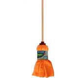 Turuncu Havlu Paspas ve Mop Takımı, Ahşap Saplı Büyük Boy Set - Altın - Seçenek 1