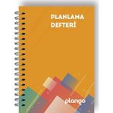 Turuncu Kareler Günlük Planlayıcı Defter - Daily Planner - Ders Çalışma Planlayıcı Defteri - Planlam