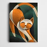 Turuncu Kedi Dekoratif Kanvas Tablo 20 x 30 CM