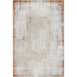Turuncu Klasik Modern Geometrik Etnik Eskitme Desenli Boho Makinada Yıkanabilir Hafif Hav Toz Vermez Leke Tutmaz Kaymaz Taban Dijital Makine Baskı Halı Oturma Odası Salon Yolluk Koridor Mutfak Halısı