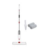 Turuncu Koli Dev Boy Mop Yer Silme Paspası | Silikon Cam Çekçek | Sağlam Aliminyum Teleskopik Sap | Mikrofiber Sprey Sihirli Vip Mop