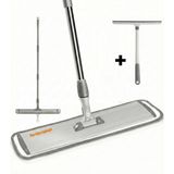 Turuncu Koli Dev Boy Mop Yer Silme Paspası | Silikon Cam Çekçek | Sağlam Teleskopik Sap | Mikrofiber Sprey Sihirli Mop