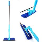 Turuncu Koli Teleskopik Camsil Çekçek Mikrofiber Cam Silme Aparatı Tablet Mop