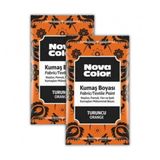Turuncu Kumaş Boyası Toz 12 Gr 2 Adet Nova Color Toz Kumaş Boyası Turuncu Kot Pantalon Gömlek Tişört Tekstil Kumaş Boyası 2 Adet