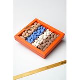 Turuncu Kuruyemiş Hediyelik Badem Şekeri Kutusu net: 330 gr
