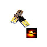Turuncu Led Park Ampulü - 24 Ledli T10 Model Park Ve Plaka Ampulü Koyu Sarı ( Amber)