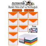 Turuncu Mini Zarf 7X9 Cm Not Kağıtlı 100 Adet Küçük Turuncu Zarf Mektup Oyun Zarfı Doğum Günü Dilekleri Zarfı Canlı Renk
