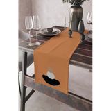 Turuncu Modern Temalı Premium Masa Örtüsü Runner RNR041
