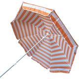 Turuncu Palaj Deniz Bahşe Şemsiyesi 2 Metre Plaj Şemsiyesi - 200 cm - Turuncu - Beyaz