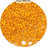 Turuncu Renk 4 Mm Yaklaşık 660 Adet / 60 Gram Cam Boncuk Oya Yazma Bileklik Ve Kolye